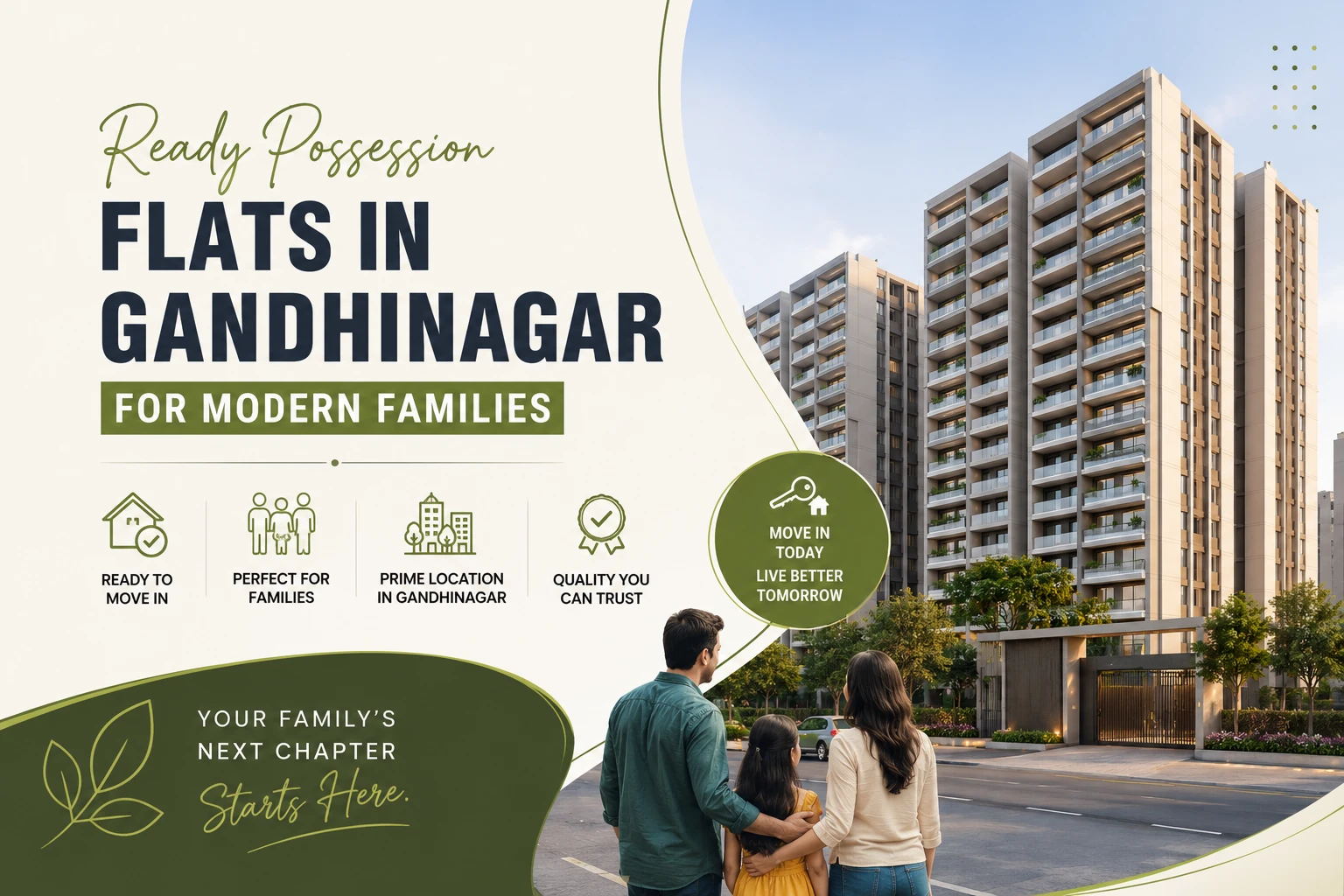 Ready Possession Flats in Gandhinagar for Modern Families