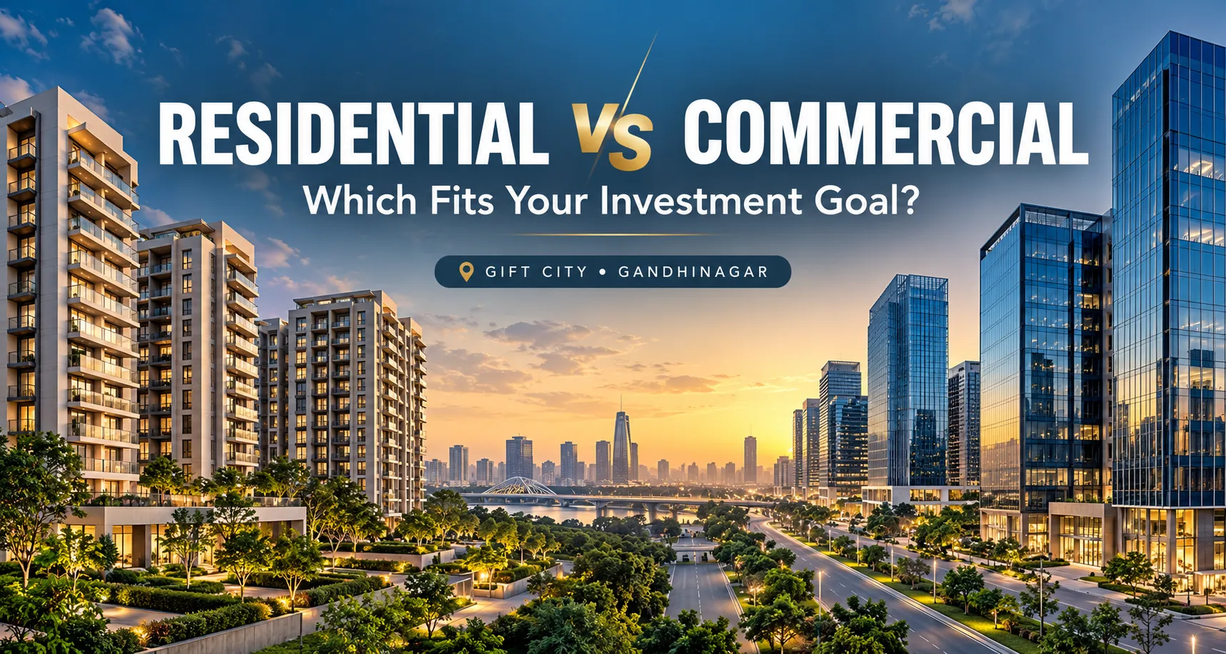 Residential vs Commercial Property in GIFT City: Which Fits Your Investment Goal?