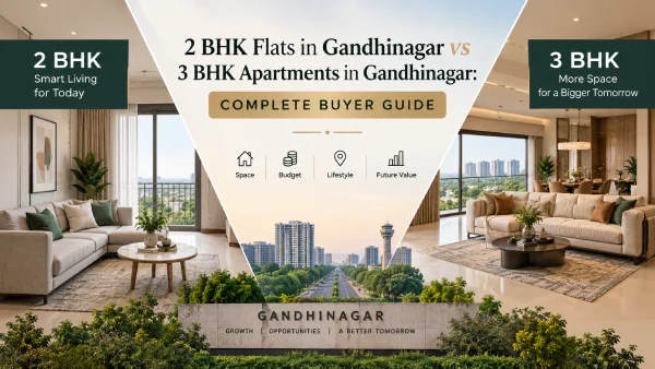 2 BHK Flats in Gandhinagar vs 3 BHK Apartments in Gandhinagar: Complete Buyer Guide