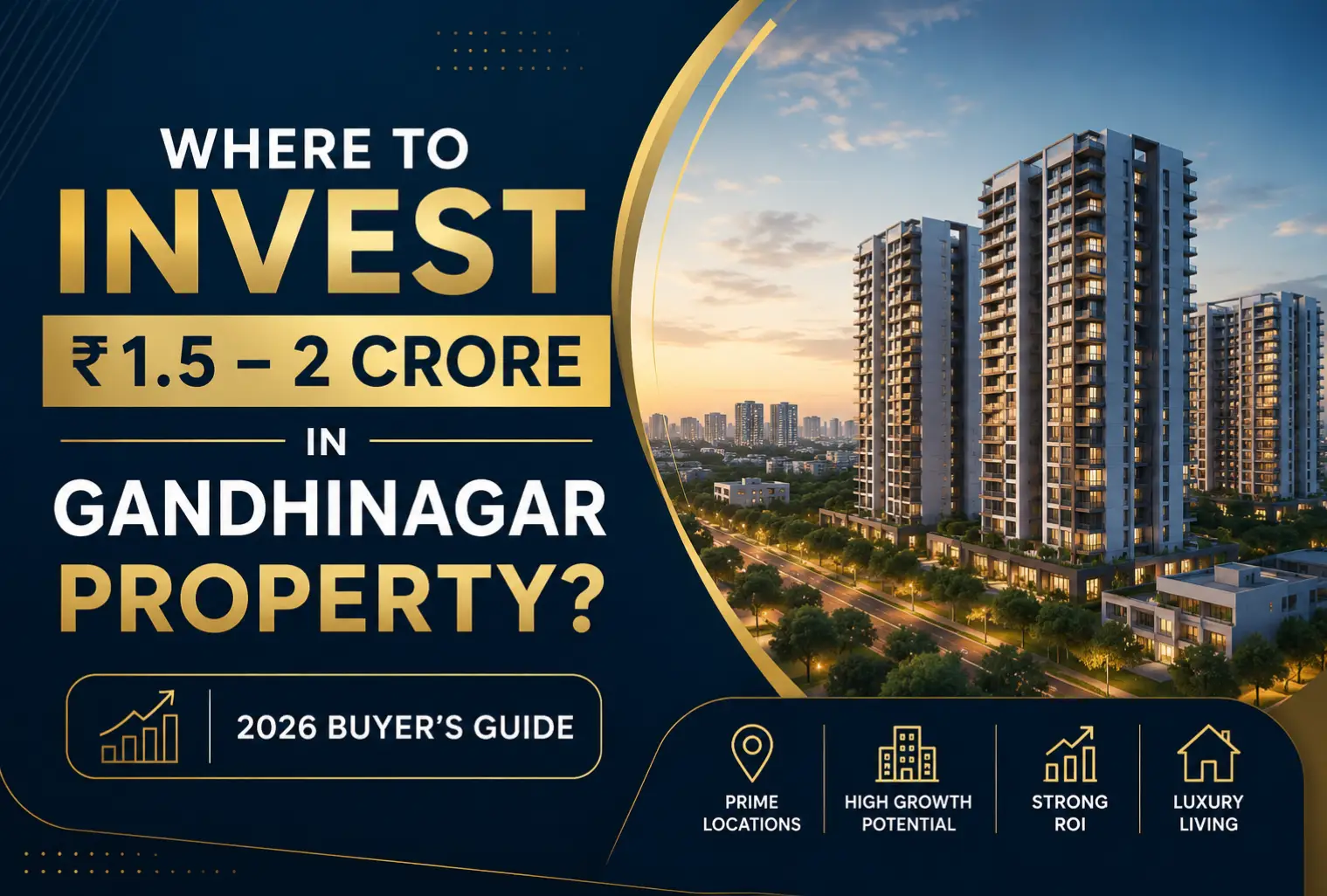 Where to Invest ₹1.5-2 Crore in Gandhinagar Property? 2026 Buyer’s Guide