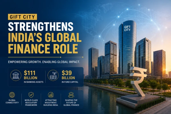 GIFT City Strengthens India’s Global Finance Role With $111 Billion in Banking Assets and $39 Billion in Fund Capital