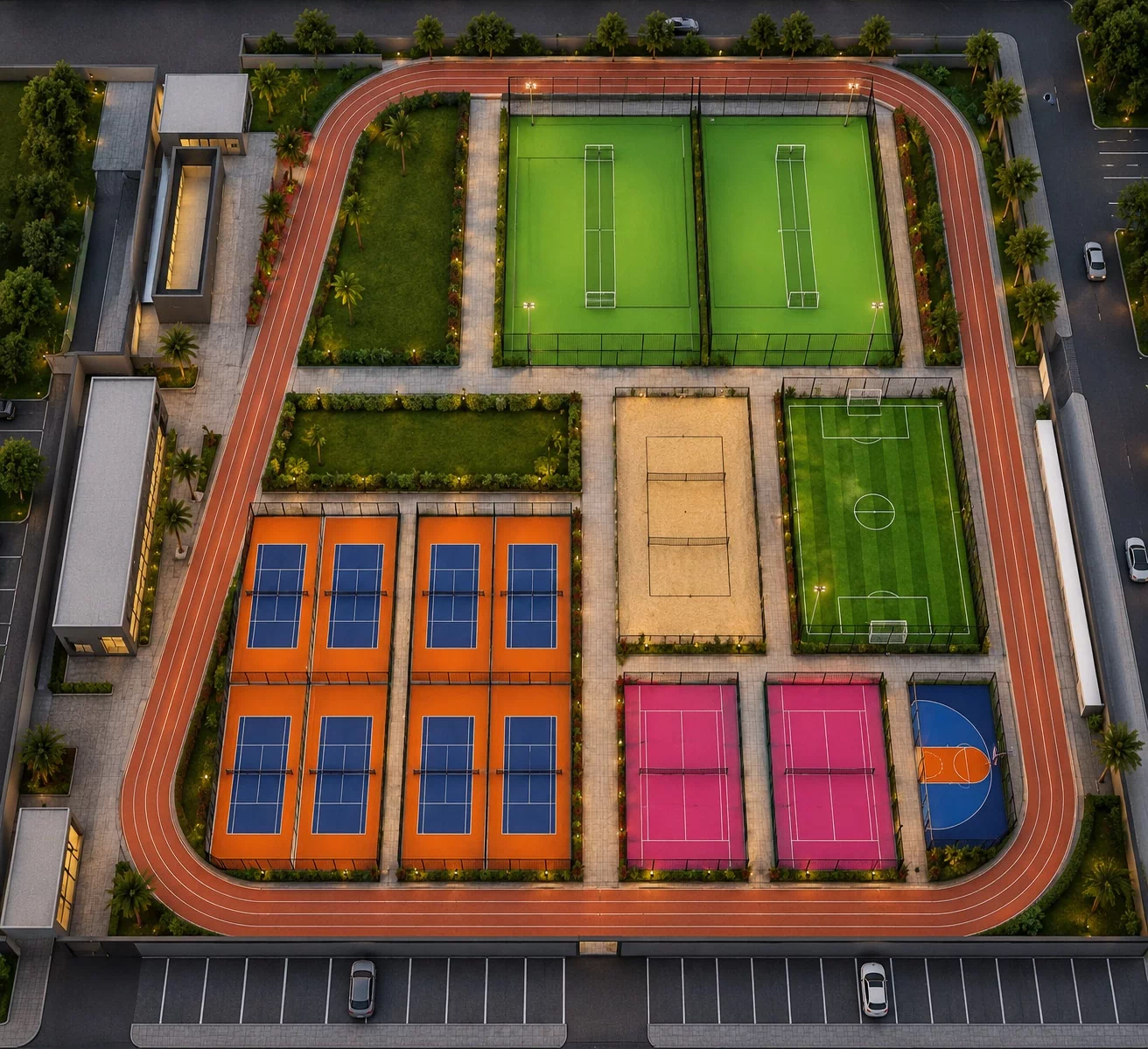 The Sports Gurukul Multi-Sport Arena in GIFT City